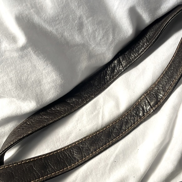 Michael Rome For M. Fine Dark Brown Genuine Leather Two Handle Tote - Picture 12 of 12